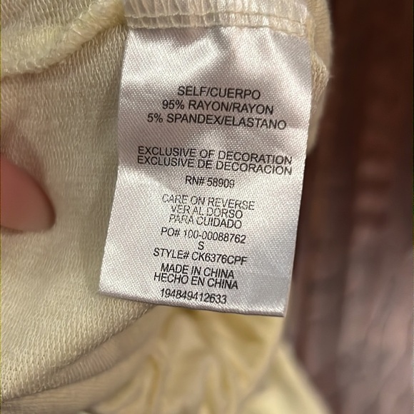 Copper Key light yellow loungewear long pants hand pockets girls youth Small​ - Picture 5 of 5